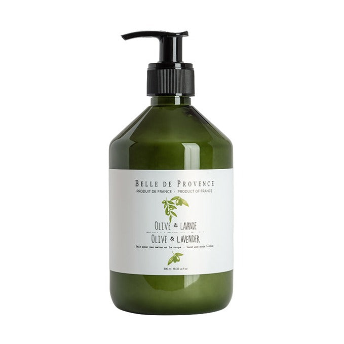 Belle De Provence 500mL Hand & Body Lotion - Olive & Lavender