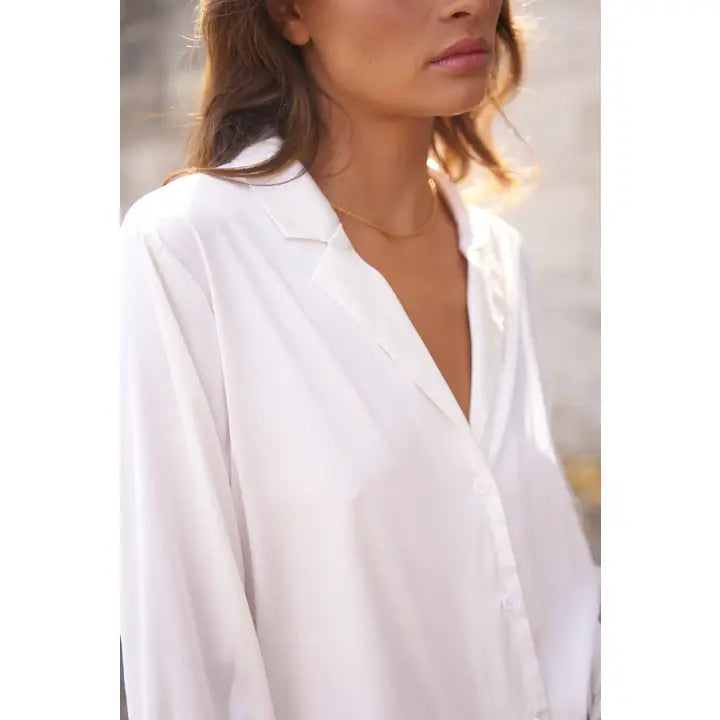 Paris Shirt with Pajama Collar