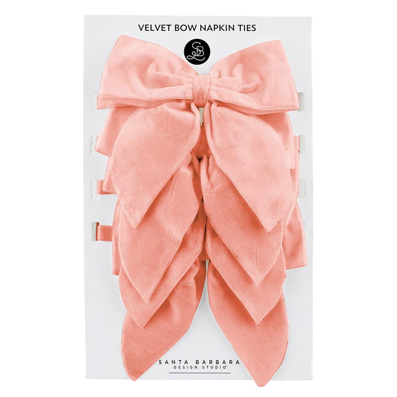 Velvet Napkin Ties | Rose