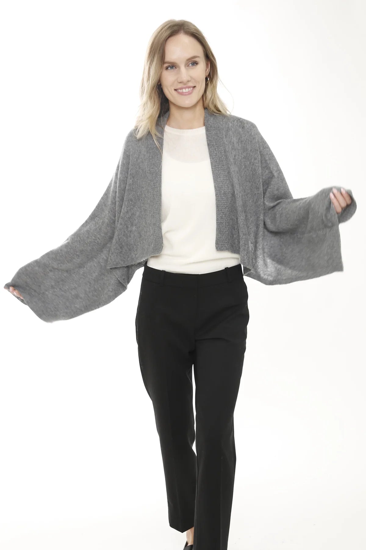 Cashmere Open Cardigan