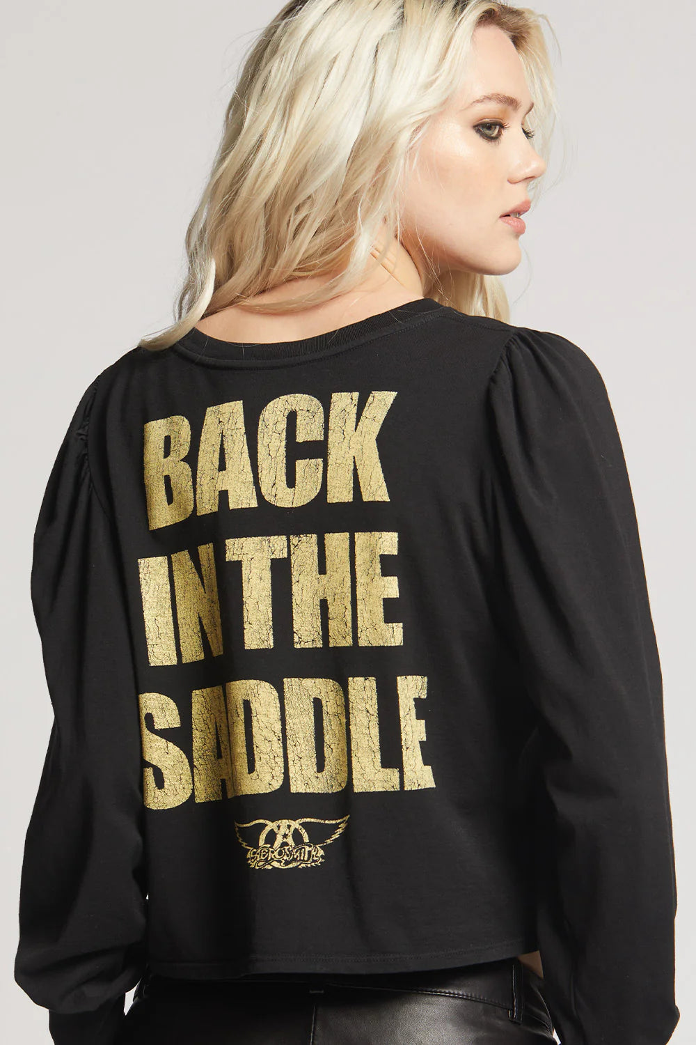 Aerosmith Back in the Saddle Puff Long Sleeve Tee