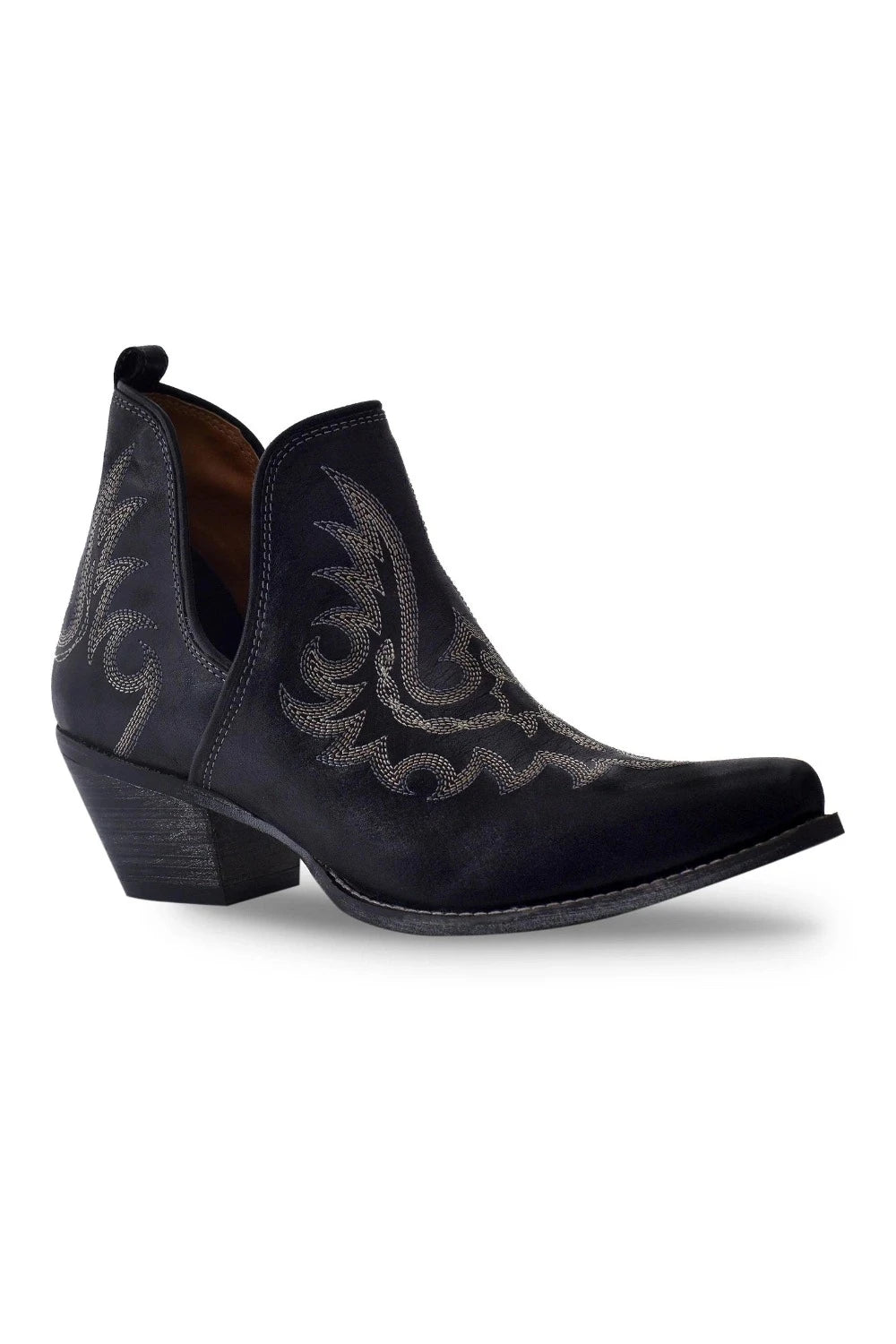 Lasso Lace Stitched Suede Leather Boots