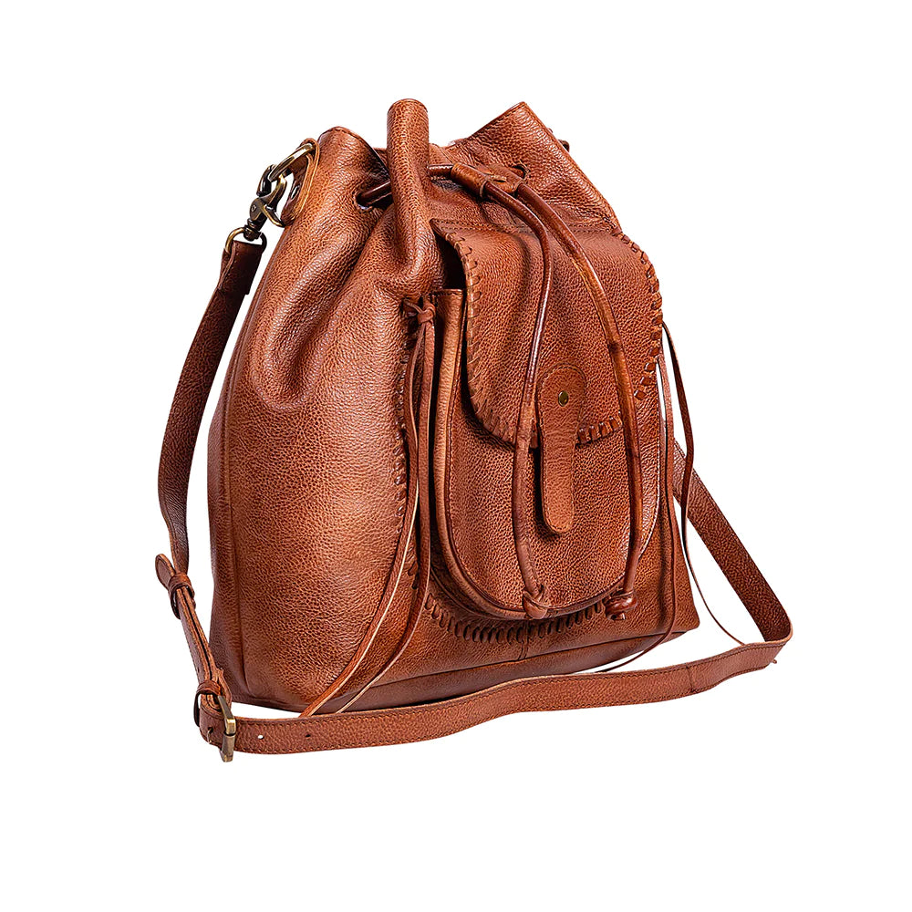 McKennon Trail Leather Bucket Bag