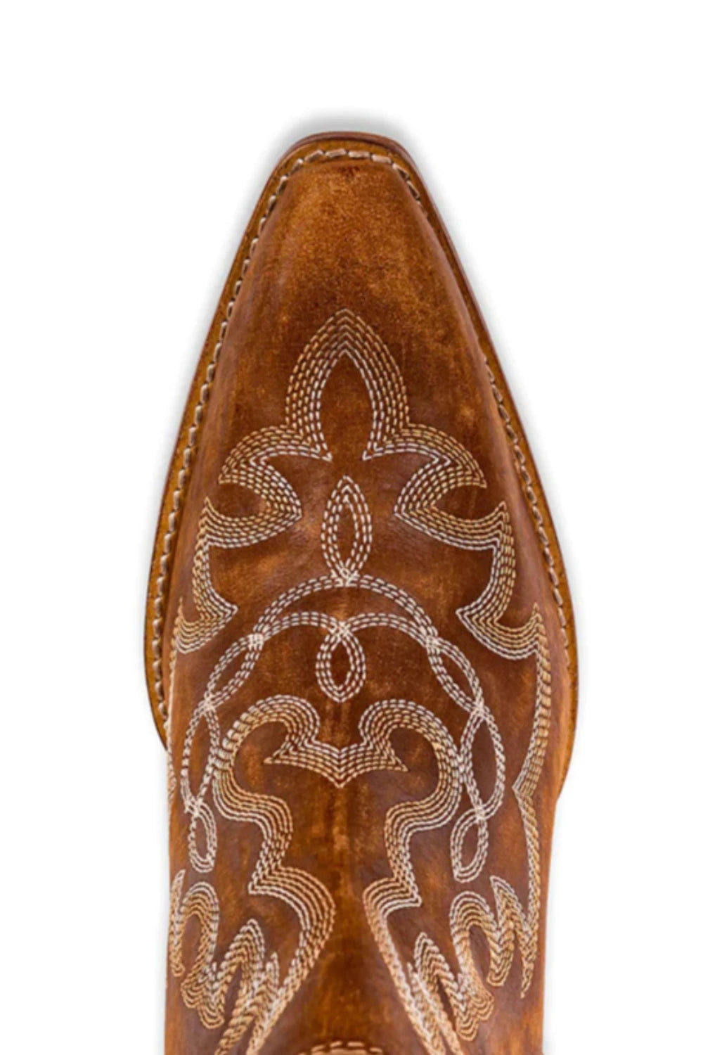 Maisie Stitched Leather Boots | Rich Honey