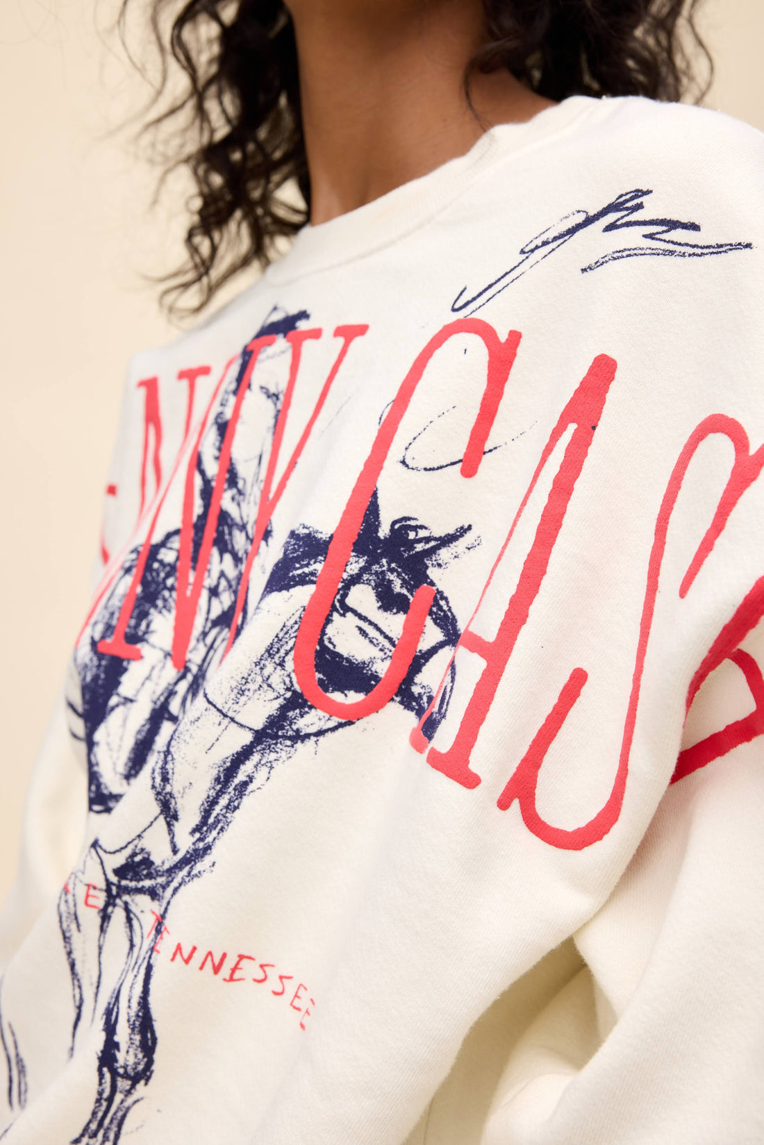 Johnny Cash Wilderness Boyfriend Sweatshirt