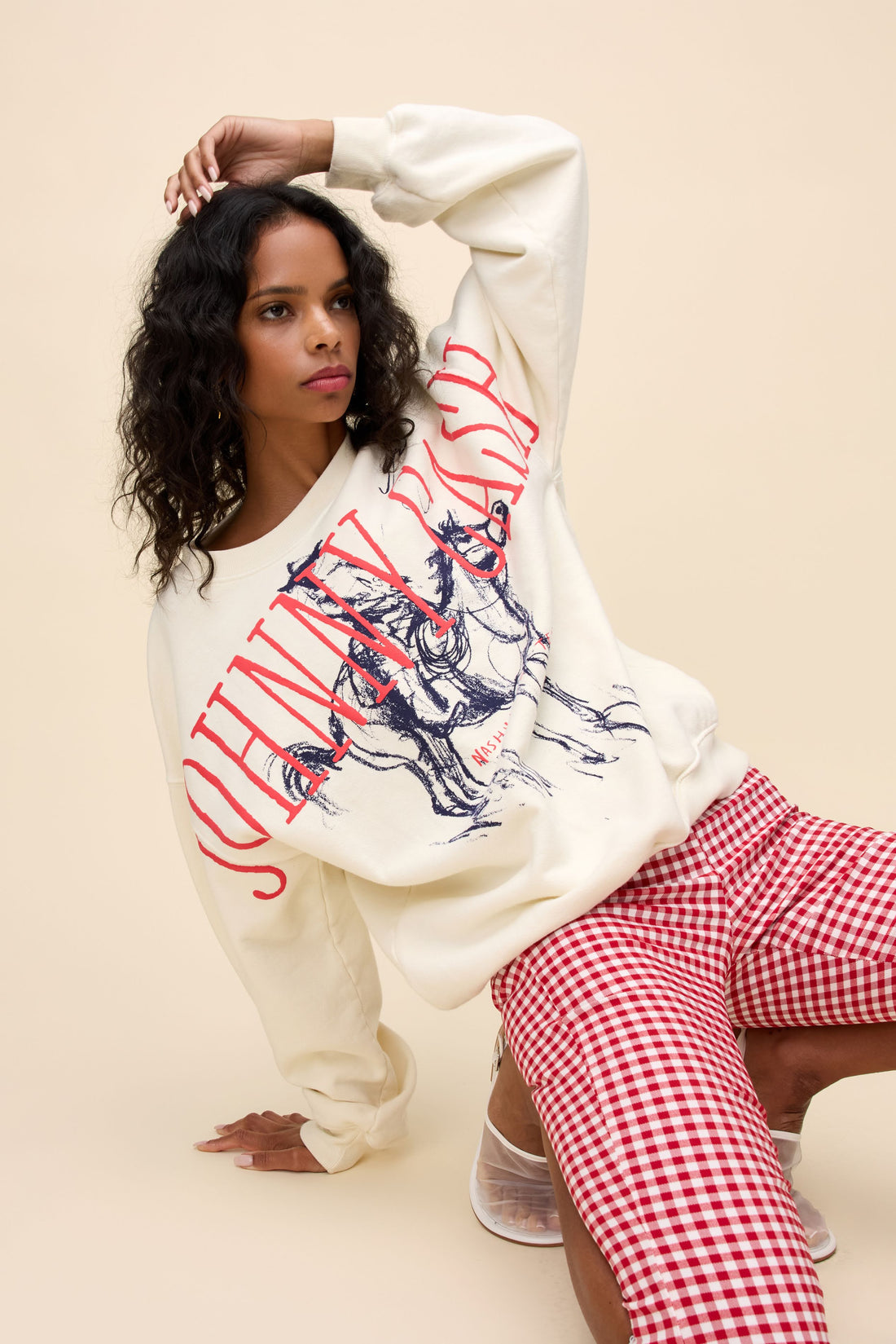 Johnny Cash Wilderness Boyfriend Sweatshirt