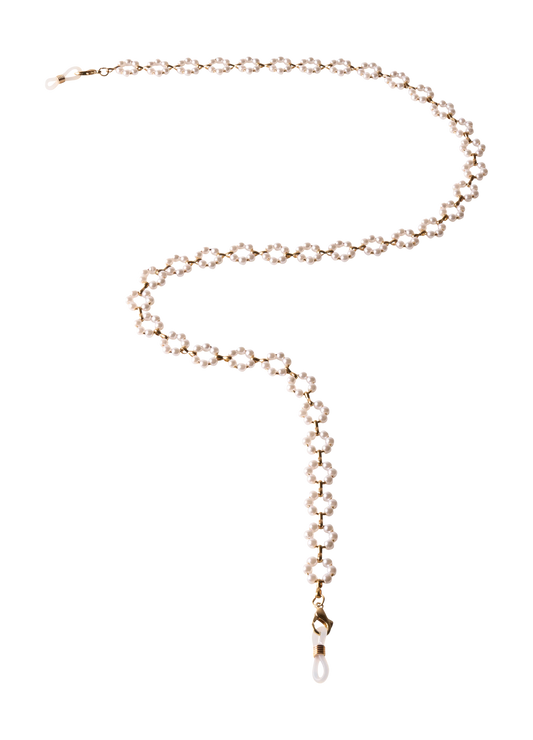 Sunglasses Chain - Mini Pearl Hoops