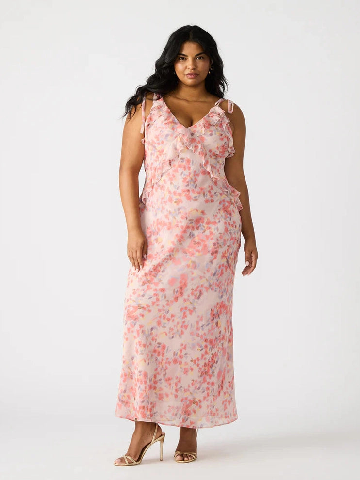 Adalina Floral Dress | Dusty Lavender