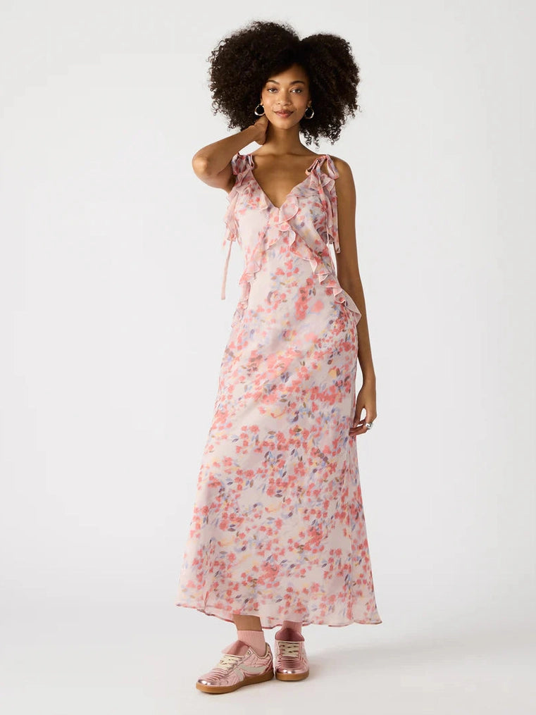Adalina Floral Dress | Dusty Lavender