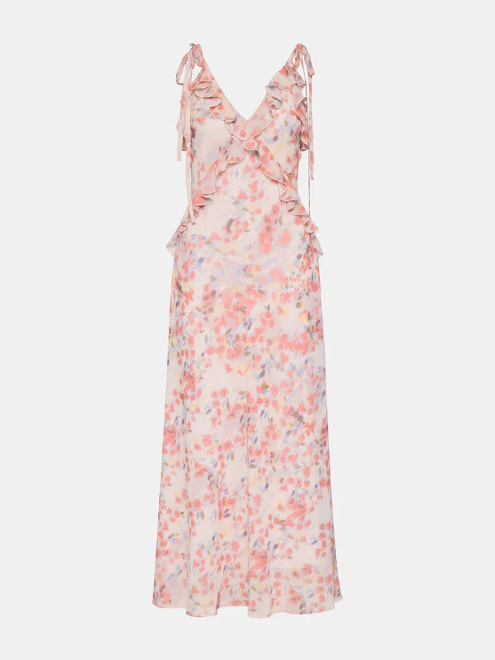Adalina Floral Dress | Dusty Lavender