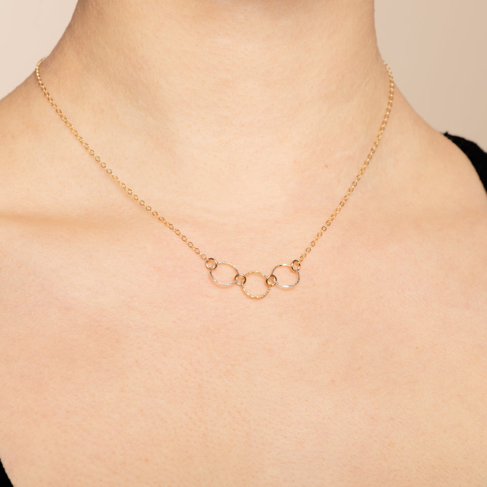 Sage Necklace Gold and Silver