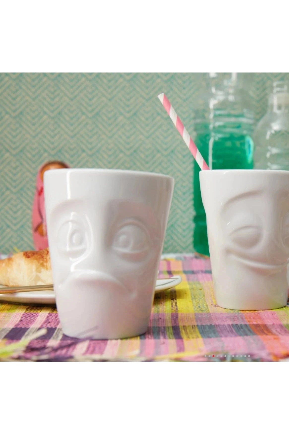 Baffled Face Mug with Handle | 11 oz
