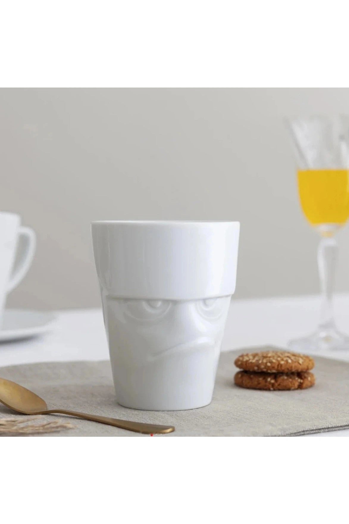 Grumpy Face Mug with Handle | 11 oz