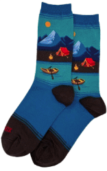 HOTSOX Women's Canoe Scenic Crew Sock