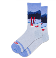 HOTSOX Women's Metallic Ski Crew Sock