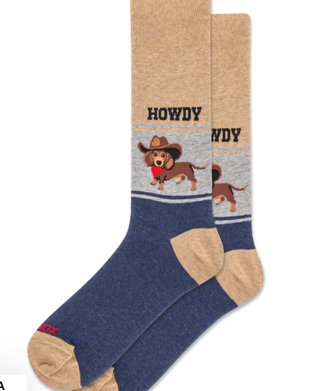 HOTSOX Men's "Howdy" Crew Socks