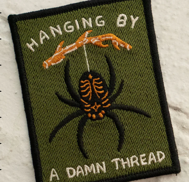Hanging by A Thread | Felt Sticky Patch