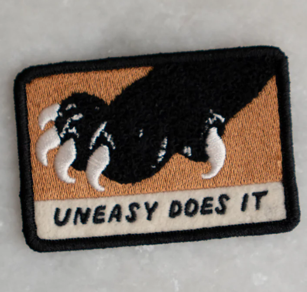 Uneasy Does It | Felt Sticky Patch