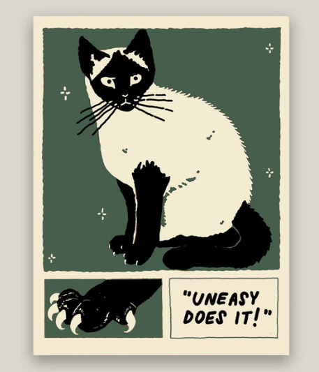 Uneasy Does It | Waterproof Vinyl Sticker