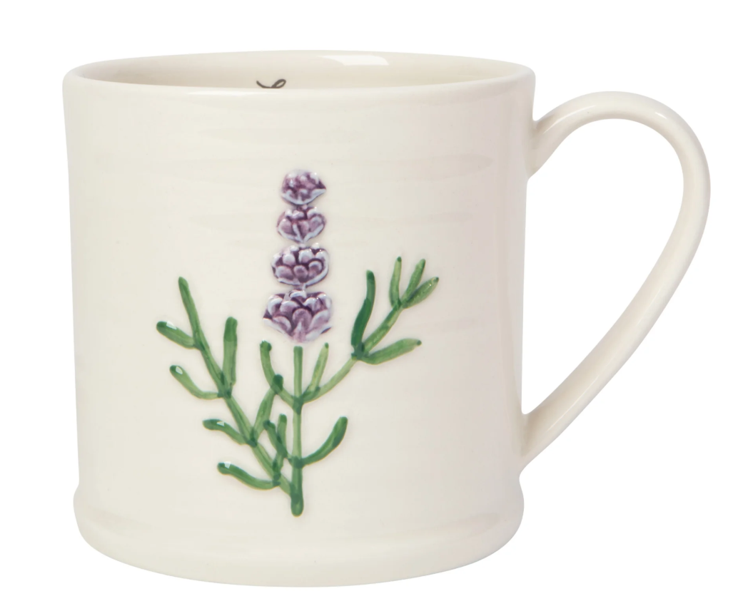 Lavender Embossed Mug