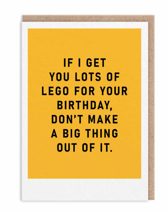 Lots Of Lego Birthday Card
