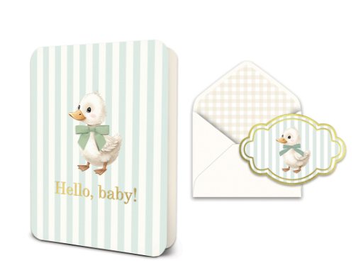 Deluxe Greeting Card Cute Waddle Baby
