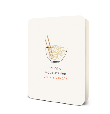 Oodles Of Noodles Deluxe Birthday Card