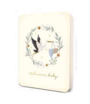 Welcome Baby Stork Greeting Card