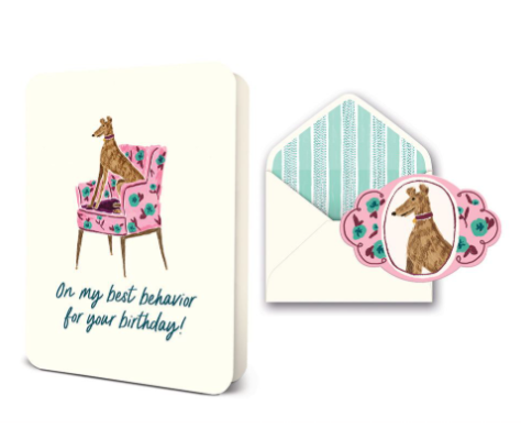 Best Behaviour Birthday Deluxe Greeting Card