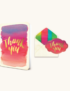 Foil Thank You Card