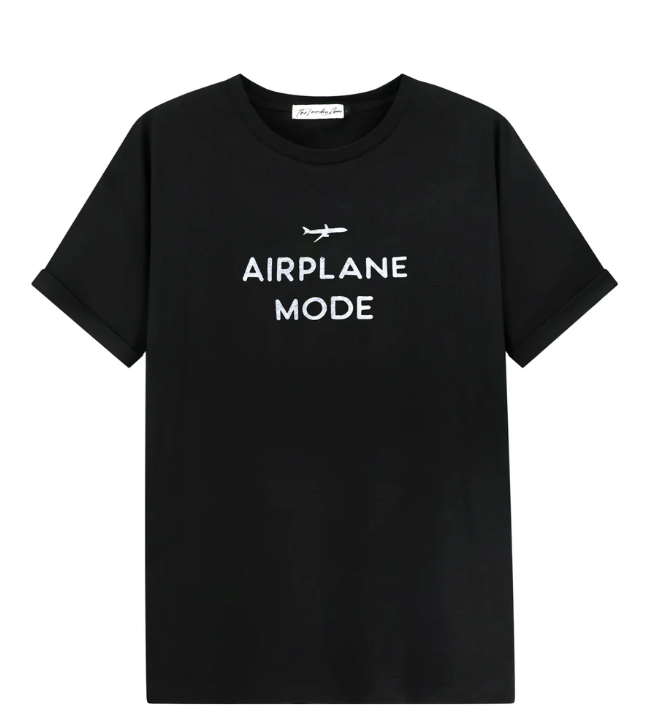 Airplane Mode Oversized Tee Shirt
