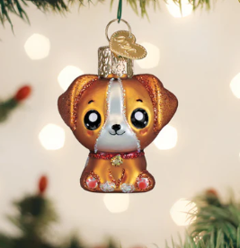 Mini Kawaii Dog Ornament