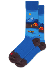 HOTSOX Men's Canoe Scenic Crew Sock
