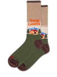 HOTSOX Men's Happy Camper Crew Sock