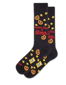 HOTSOX Men's Lookin Like A Snack Crew Socks
