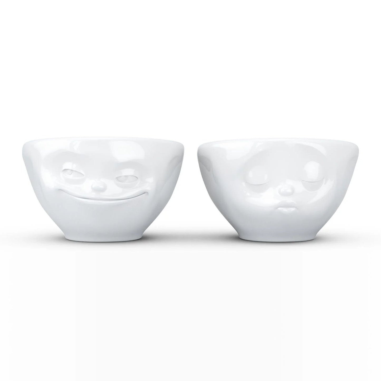 Small Bowl Set No. 1 | Grinning & Kissing Face (set of two)