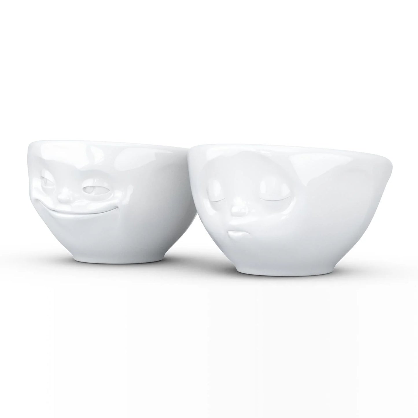 Small Bowl Set No. 1 | Grinning & Kissing Face (set of two)