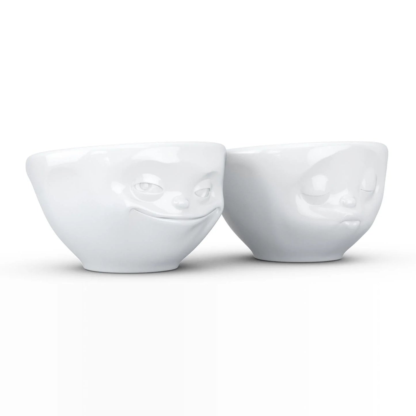Small Bowl Set No. 1 | Grinning & Kissing Face (set of two)