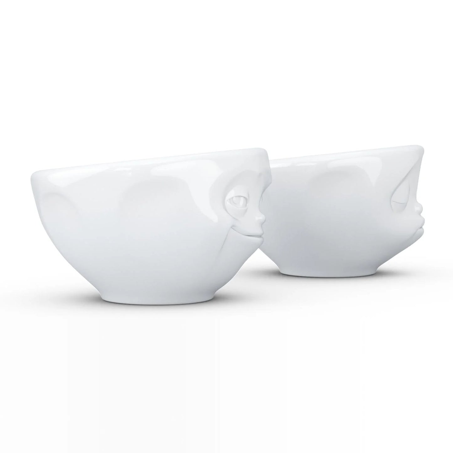 Small Bowl Set No. 1 | Grinning & Kissing Face (set of two)