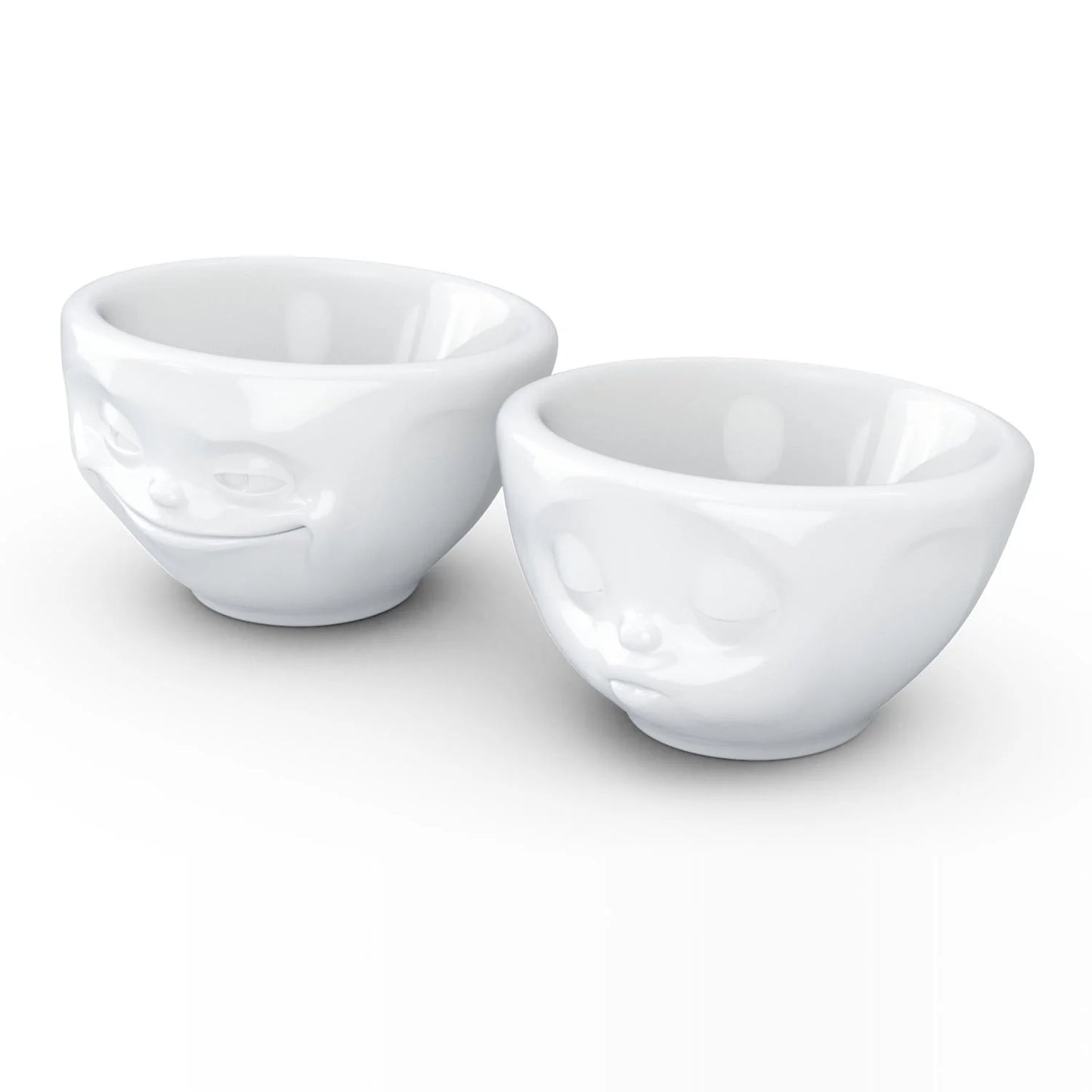 Small Bowl Set No. 1 | Grinning & Kissing Face (set of two)