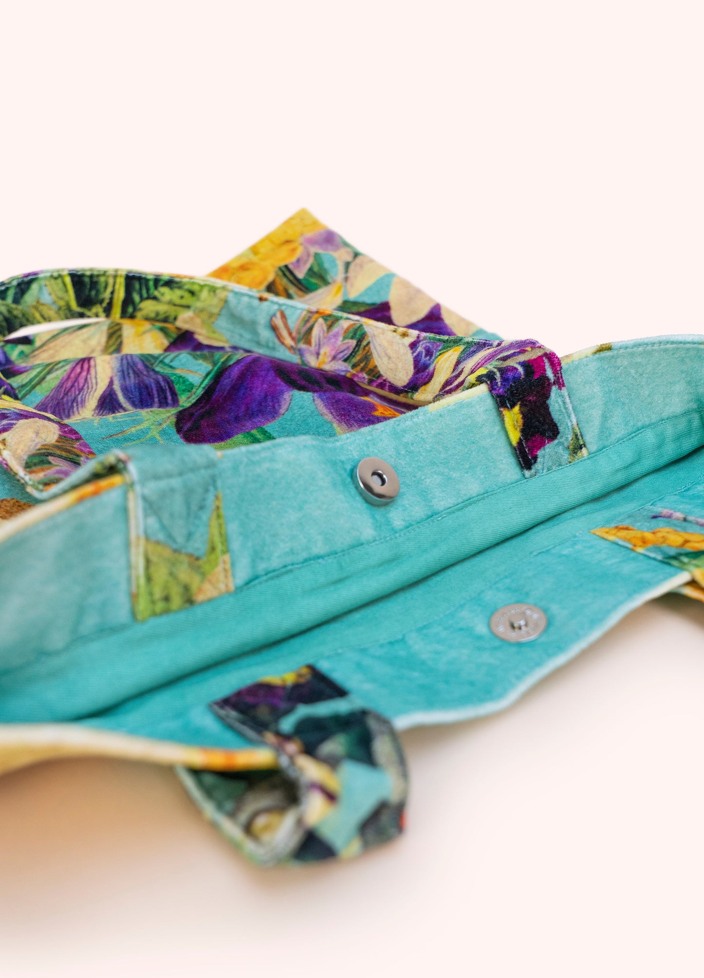 Velvet Tote Bag - Spring Flora