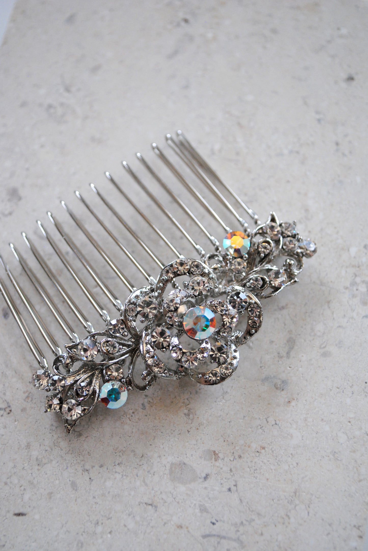 The Sparkly Flower Hair Comb