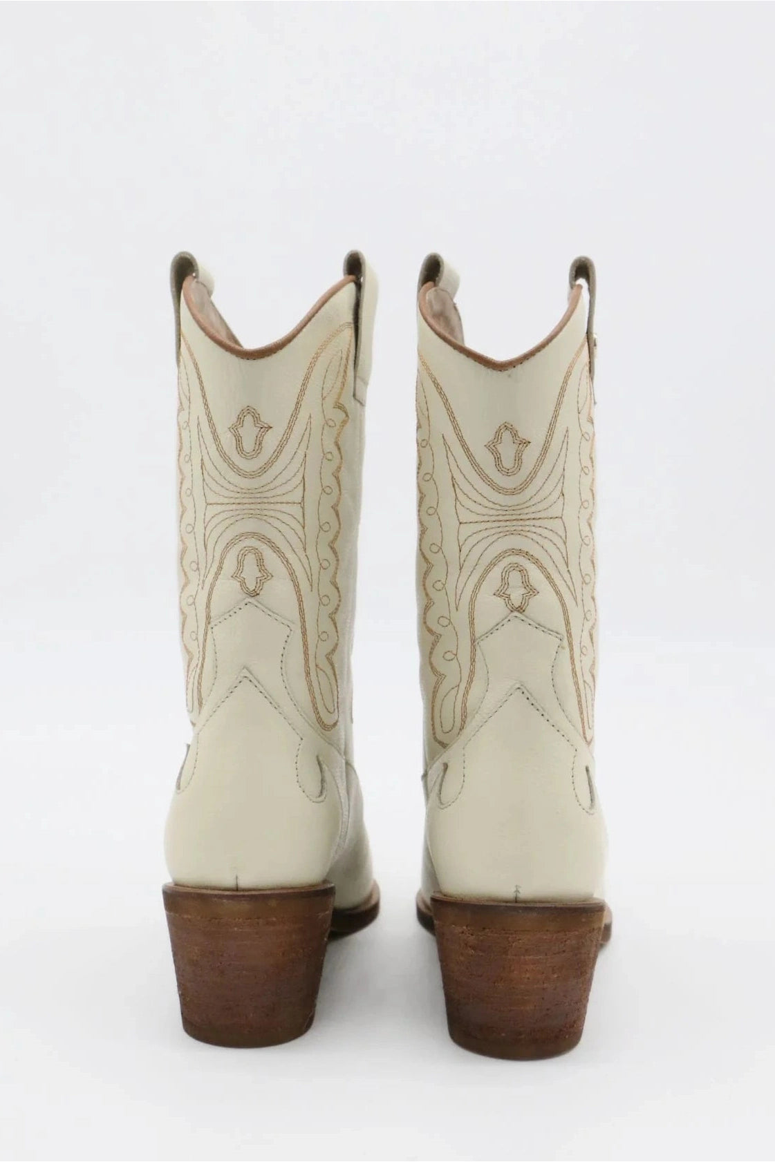 Unstoppable Western Cowboy Boots | Off-White Leather