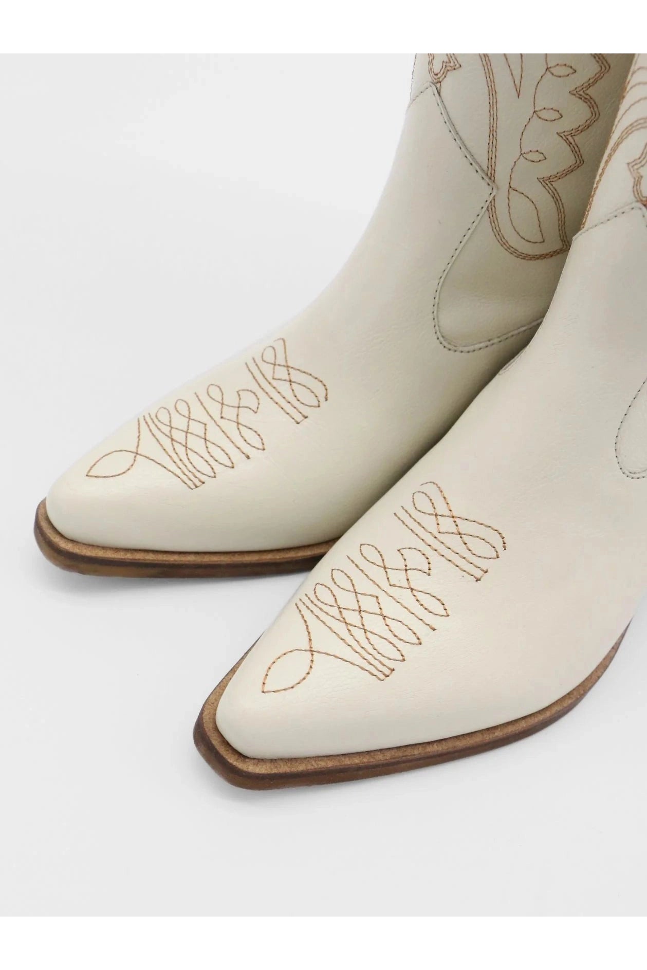 Unstoppable Western Cowboy Boots | Off-White Leather
