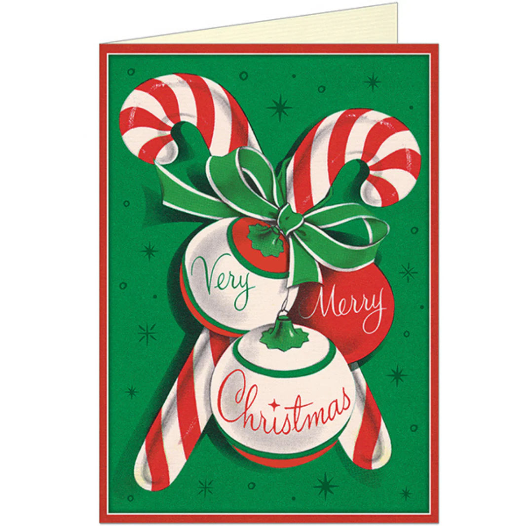 Candy Canes Christmas Card