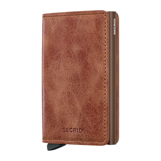 Slimwallet Vintage Cognac-Brown