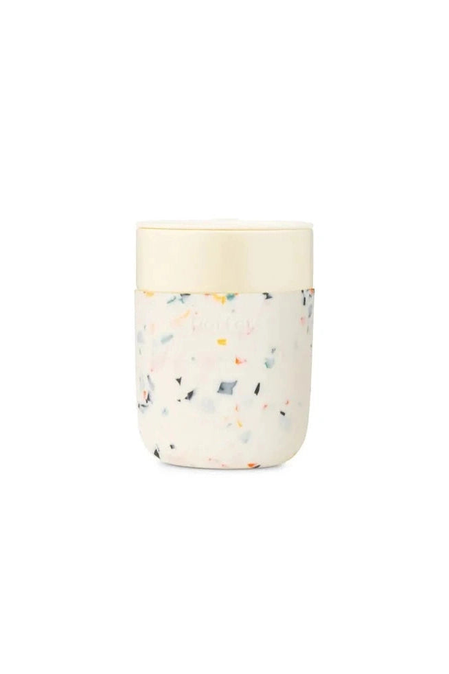 Ceramic Travel Mug 12oz | Terrazzo Cream
