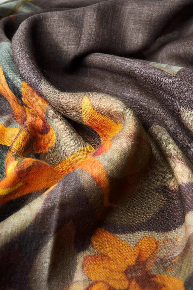 Wool Wraparound | Botany Bliss In Charcial