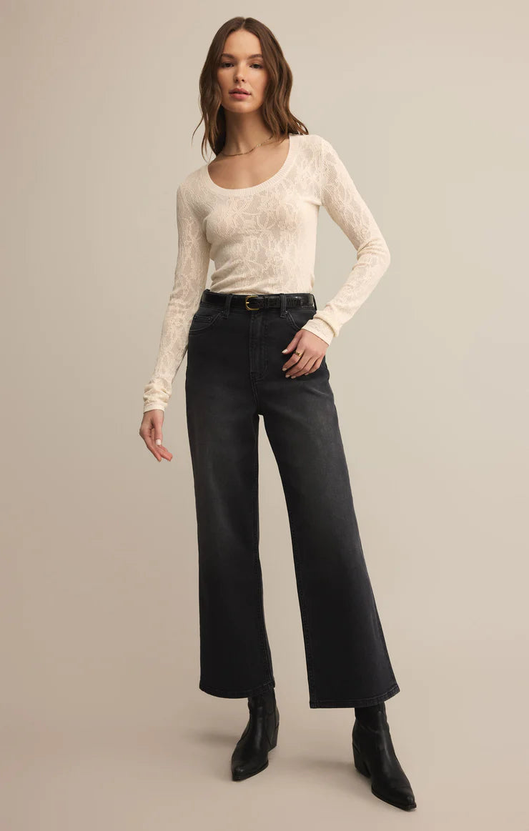 Tibi Scoop Mesh Top