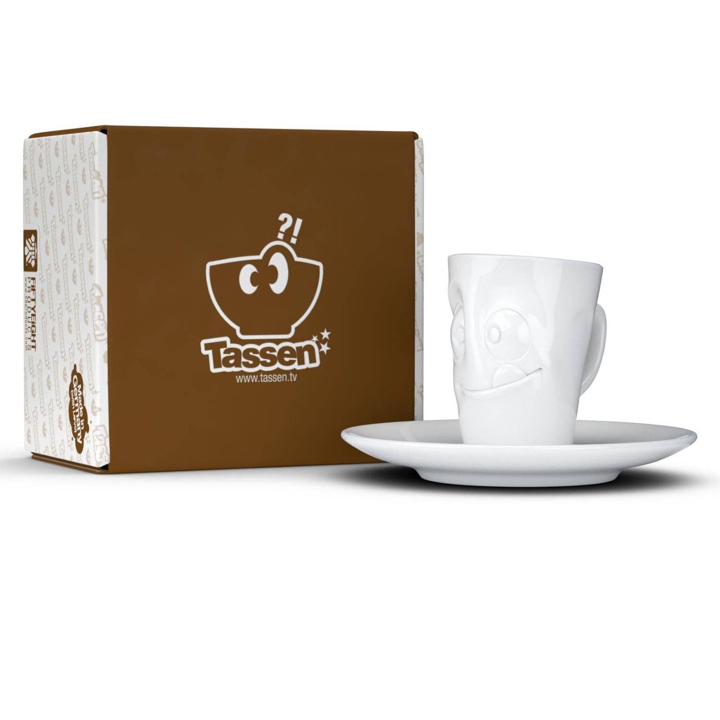 Tasty Face Espresso Cup with Saucer